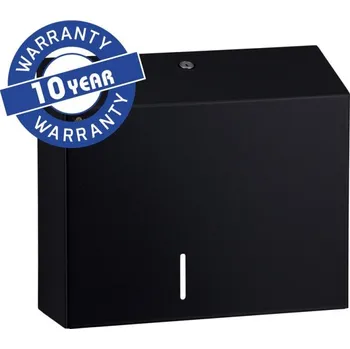 Merida BSC202 - Zásobník na toaletní papír 20 cm s držákem na zbytek role STELLA DUO nerez černá