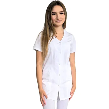 Zdravotnický oděv Dámský lékařský / kosmetický blejzr CASUAL PREMIUM bílý (36)
