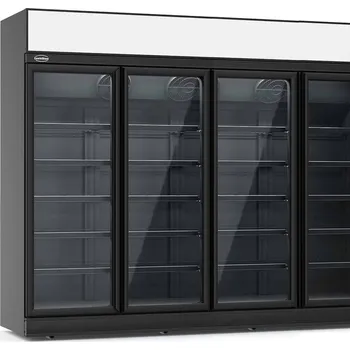 Chladnička prosklená CS INS-2060F BL černá