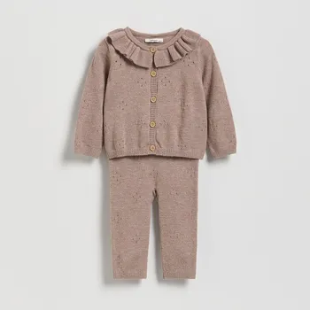 Reserved - Žerzejová souprava s ozdobným volánem - světle fialová - 515GT-34X - 515GT-34X-62