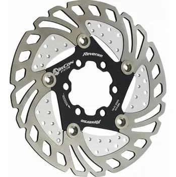 Brzda na kolo Reverse Brzdový kotouč, 6 děr, Reverse AirCon, černý průměr kotouče 180 mm