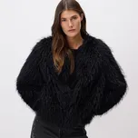 Reserved - Bunda z imitace kožešiny - černý - 731AY-99X - 731AY-99X-L