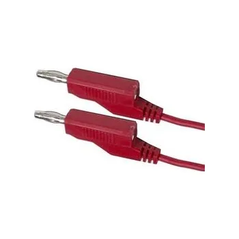 Síťový kabel Propojovací kabel 0,35mm2/ 1m s banánky červený