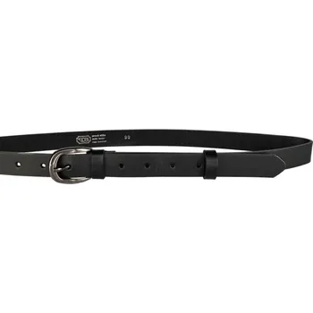 Opasek PENNY BELTS Kožený opasek 2501-63 černý - 85 cm