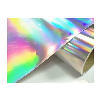 Polep vozidla SAMOLEPKA Fantasy rainbow silver PRIME, stříbrná zrcadlová duhová folie s holografickým efektem (61 x 300) NA AUTO, NÁLEPKA, FÓLIE, POLEP, TUNING, VLASTNÍ TEXT, TISK, AUTOSAMOLEPKY.cz, POLEPY, OBRÁZEK, LOGO, SAMOLEPKY