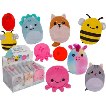 Termofor Hřejivý gelový polštářek s plyšovým potahem Vzor: Včela Pes