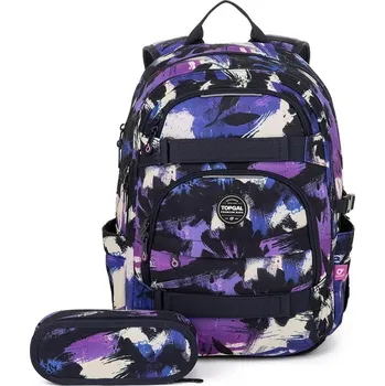 Školní batoh Topgal studentský set VIKI 25077 – streeat artn motiv batoh a pouzdro