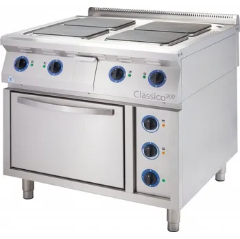 Vařič ALBA E-C-4/900 Elektrický sporák – 4 plotýnky EO – s troubou