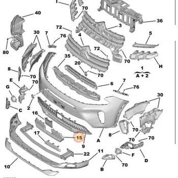 Náplň do chladiče a ostřikovače ORIGINÁLNÍ DÍL CITROËN - PEUGEOT Zimní štít pro C5 Aircross po faceliftu - originál Citroen (98445292XT)