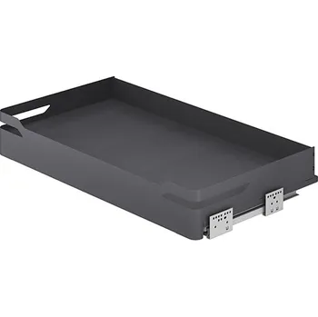 Nábytkové kování Wireli Plnovýsuvný koš boční WIRELI Style s tlumeným dovřením , 764x485x135mm, antracit