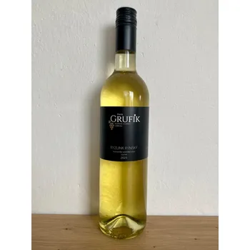 Víno Ryzlink rýnský 2023, moravské zemské víno, Rodinné vinařství Pavel Grufík, suché