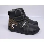 D.D.step Zimní boty D.D. step kožené W078-42761B černé s dinosaurem velikost: 37
