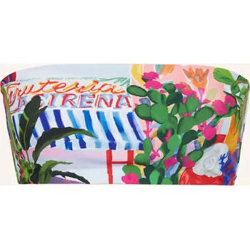 Podprsenka Seafolly Dámské Bandeau Bikiny La Boca, tmavě modrá / červená...