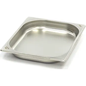 Dóza na potraviny Gastronádoba 1/2 GN – hloubka 4 cm – 32,5 x 26,5 cm – nerezová ocel