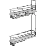 Wireli Plnovýsuvný dvojkoš boční WIRELI Elegance s tl. dov., 164x480x580mm, bílá, chrom