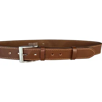Opasek PENNY BELTS Kožený opasek 22-1-48 hnědý - 100 cm
