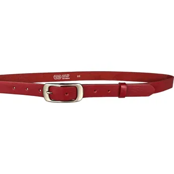Módní doplněk PENNY BELTS Kožený opasek 173-93 červený - 90 cm
