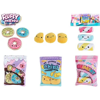 plyšák Fluffy Menu Svačina plyšová sáček 21 cm, 3 druhy Druh: Chips