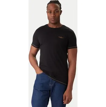 Pánské tričko Aeronautica Militare Souprava triček AM1UTI003B Černá Slim Fit XL