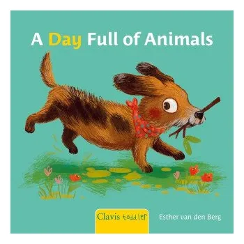První čtění A Day Full of Animals (Esther Van Den Berg)(Leporelo)