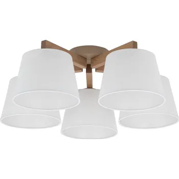 Brilagi - Přisazený lustr LATTE SABIA 5xE27/15W/230V borovice/bílá