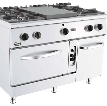 Sporák CS700 Plynový sporák s troubou SOLID TOP + 4 hořáky