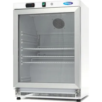 Domácí spotřebič Chladnička – 200 l – bílá – se skleněnými dveřmi