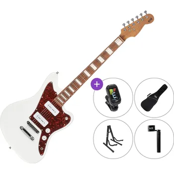 Elektrická kytara PSD Guitars JM-100 SET 2 White Elektrická kytara