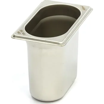 Dóza na potraviny Gastronádoba 1/9 GN – hloubka 15 cm – 17,6 x 10,8 cm – nerezová ocel
