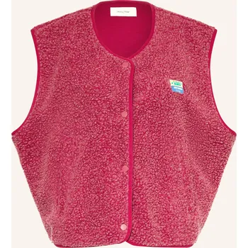 American Vintage Dámská Plyšová Vesta, světle červená, 34