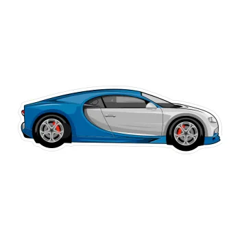 Polep vozidla Barevné auto 037 pravá Bugatti Chiron (5 x 1,7) SAMOLEPKA NA AUTO, NÁLEPKA, FÓLIE, POLEP, TUNING, VLASTNÍ TEXT, TISK, AUTOSAMOLEPKY.cz, POLEPY, OBRÁZEK, LOGO, 3D STICKERS