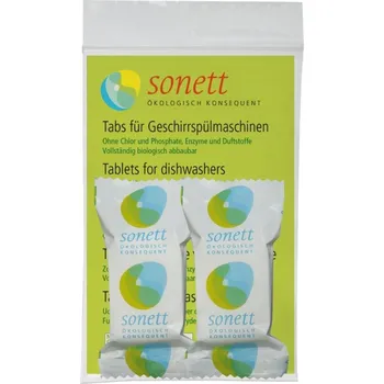 Tableta do myčky Sonett | Ekologické tablety do myčky Obsah: 2 ks - vzorek biologicky odbouratelné, bez fosfátů a chlóru