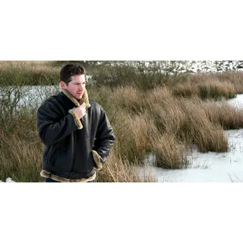 Pánská bunda GLENCROFT Letecká bunda - ovčí kožešina Velikost: M