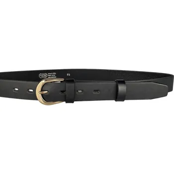 Opasek PENNY BELTS Kožený opasek 30-305-63 černý - 85 cm