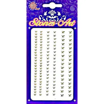 Dětské navlékací korálky Samolepicí kamínky -bílé hvězdičky