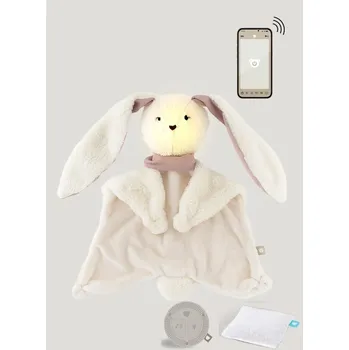 plyšák MyHummy DOUDOU Bunny 7 v 1 s APP DUO (s termoforem) - usínáček mazlíček vydávající bílý šum - králíček