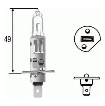 Autožárovka Žárovka H1 Hella 55W 12V P14 (8GH002089-133)