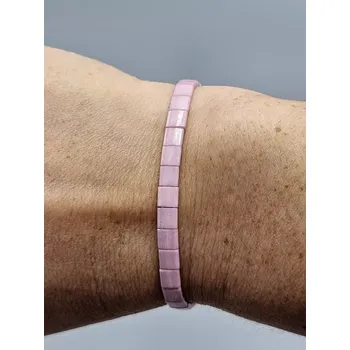 Náramek Kateřina Vlasáková Miyuki Tila náramek růžová 16 cm