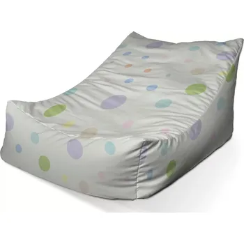 Sedací pytel Sablio Sedací vak Lounge Tříbarevné puntíky: 120 x 100 x 80 cm