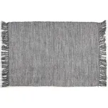 Giftdecor Koberec s třásněmi, 100% bavlna, 180 x 120 cm, šedá