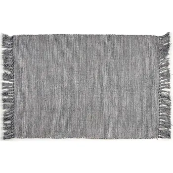 Koberec Giftdecor Koberec s třásněmi, 100% bavlna, 180 x 120 cm, šedá