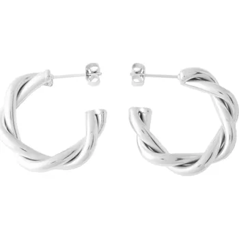 Náušnice Náušnice zapletené kruhy ocelové