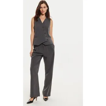 Karen by Simonsen Kalhoty z materiálu Ro 10105154 Šedá Loose Fit 40