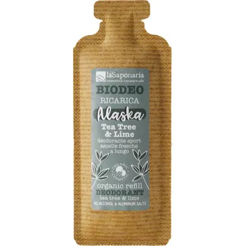 laSaponaria Náplň do roll-on deodorantu Alaska - Limeta & Šalvěj BIO (40 ml) - extra svěží unisex vůně