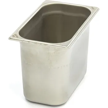 Dóza na potraviny Gastronádoba 1/4 GN – hloubka 20 cm – 26,5 x 16,2 cm – nerezová ocel