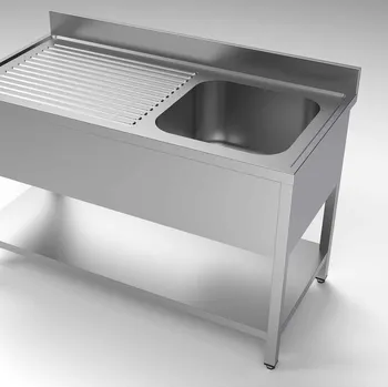 Nerezový dřez CS700 Dřezový stůl pravý 1400