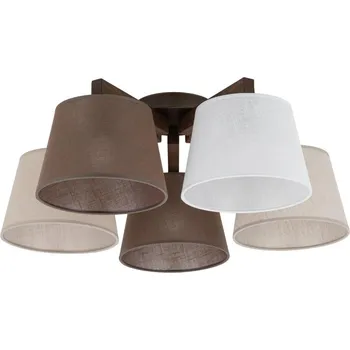 Brilagi - Přisazený lustr LATTE 5xE27/15W/230V borovice/mix