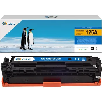 G&G Toner Kompatibilní toner G&G pro HP CB540A, CE320A, CF210X, Canon CRG116, CRG716, C, NT-PH540UBK, HP 125A, černý, 2200 s
