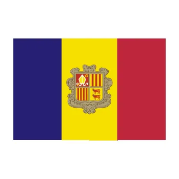 Samolepicí dekorace na vozidlo Vlajka Andora (10 x 6,7) SAMOLEPKA NA AUTO, NÁLEPKA, FÓLIE, POLEP, TUNING, VLASTNÍ TEXT, TISK, AUTOSAMOLEPKY.cz, POLEPY, OBRÁZEK, LOGO, 3D STICKERS