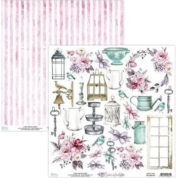 Umělecký papír Designový papír Gracefull, 30x30 cm, 240g/m2